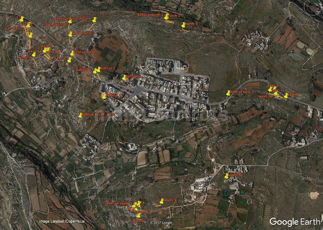 Bahrija map