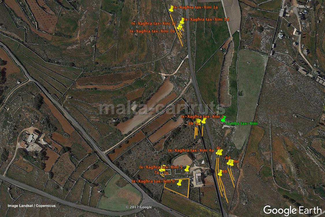 Ix-Xaghra tax-Xini map
